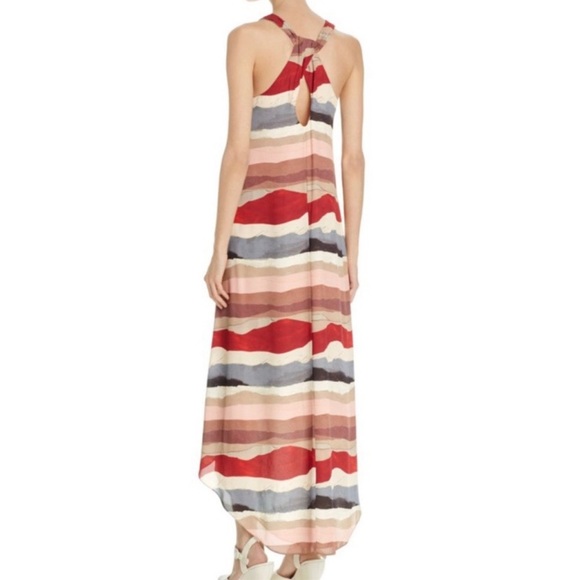 Alice + Olivia Jenine Sedona-vibe halter neck high low midi dress size Large - Picture 7 of 9